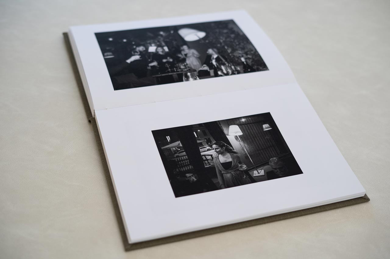 rilegatura a punto incrociato, album fotografici artigianali
